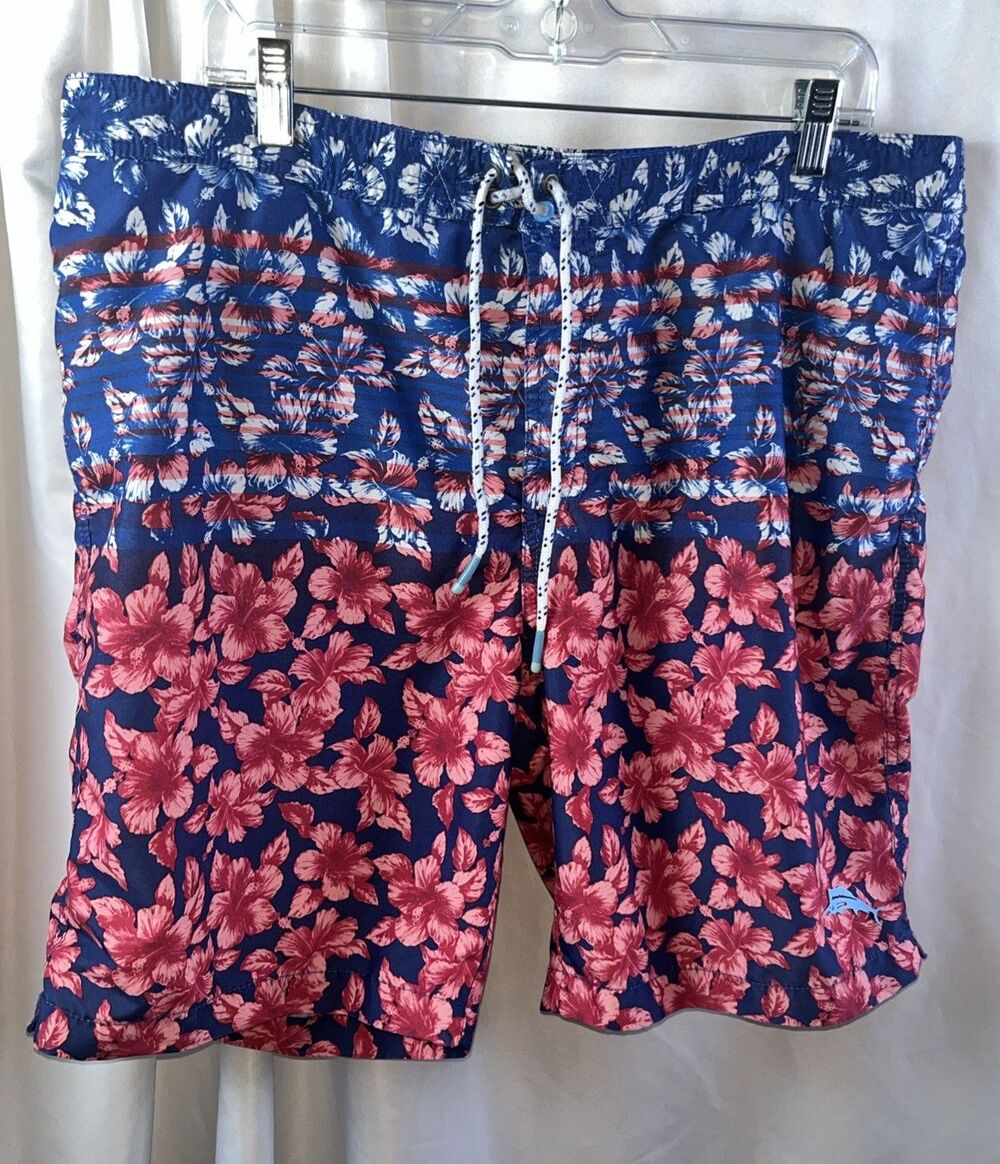 Tommy Bahamas Men’s Tropical Flora Swim Truck Size XL Veracruz Cay Casual Summer